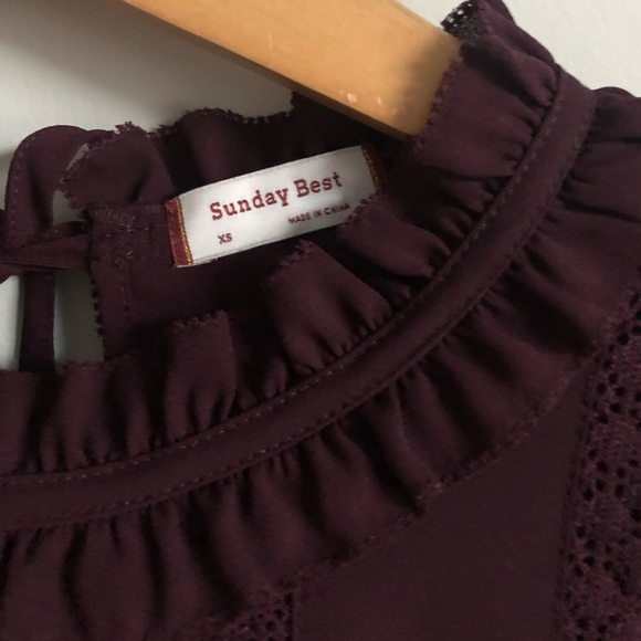 Eggplant Drop-Waist Aritzia Dress - NWT - Picture 5 of 7